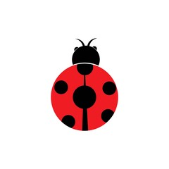 ladybug illustration icon logo vector