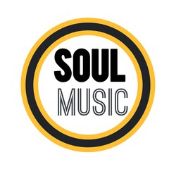 Soul music logo,badge