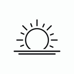 sun icon vector
