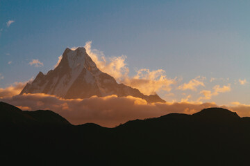 Annapurna mountains from Poon Hill viewpoint, Nepal