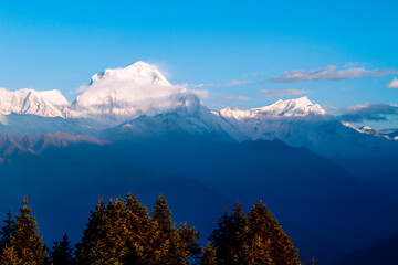 Annapurna mountains from Poon Hill viewpoint, Nepal