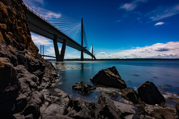 Queen Elizabeth Crossing over the river forth, also known as the queensfery crossing and forth...