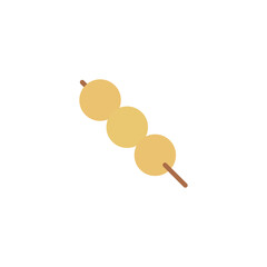janpanese sweets [dango] vector icons	