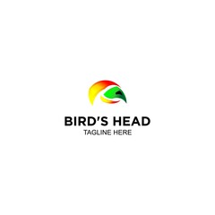 Creative bird head logo design