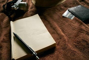 Travel planning and credit card ideas and ready to start a new journey