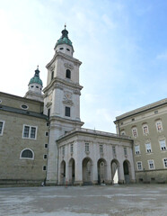 View of Saint Rupert's cathedral in Salzburg, Austria