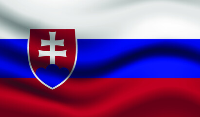 Fototapeta premium flag of slovakia
