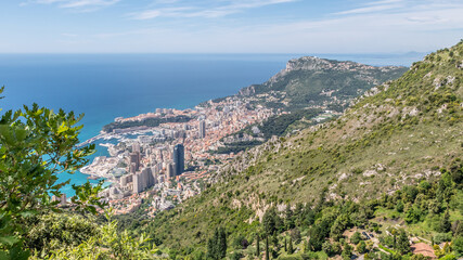 Fototapeta na wymiar Panorama sur Monaco
