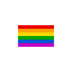 LGBT pride flag vector illustration