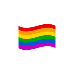 LGBT pride flag vector illustration