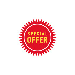 Special offer label icon vector design