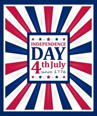 Vector illustration for US Independence Day celebration