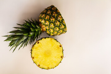 pineapple on a white background