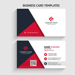 Modern and creative business card vector design template. Horizontal layout. editable business card vector. Perfect for your company. Vector illustration design. Print ready.