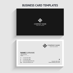 Modern and minimalist business card vector design template. Horizontal layout. editable business card vector. Perfect for your company. Vector illustration design. Print ready.