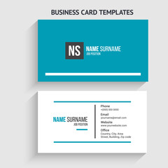Modern and minimalist business card vector design template. Horizontal layout. editable business card vector. Perfect for your company. Vector illustration design. Print ready.
