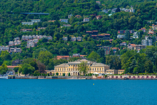 Villa Olmo situated on shore of Lago di Como in Italy