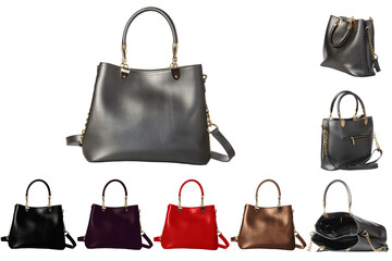 Women's hand bag of the same model in different colors