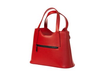 Red women's eco bag for fashion design