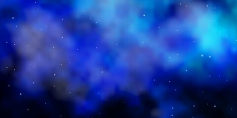 Light Blue, Green vector layout with bright stars. Modern geometric abstract illustration with stars. Best design for your ad, poster, banner.