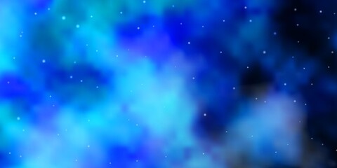 Fototapeta premium Light BLUE vector template with neon stars. Colorful illustration with abstract gradient stars. Pattern for new year ad, booklets.