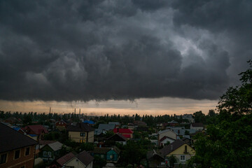 summer, evening, landscape, nature, panorama, observation, distance, space, beauty, bad weather,...
