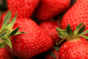 Erdbeeren Nahaufnahme