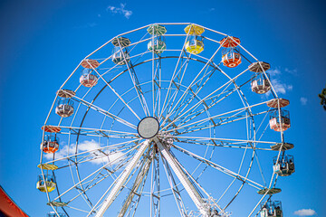 ferris wheel on a sunny day