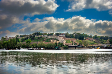 Fototapeta na wymiar Medieval fortress Kalemegdan in Belgrade capital of Serbia by the Sava river