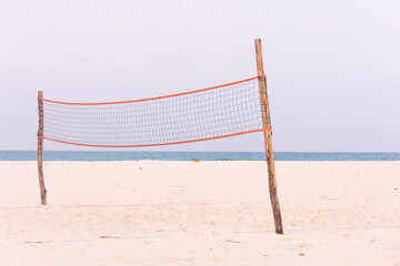 The Net for playing Volleyball on the Beach