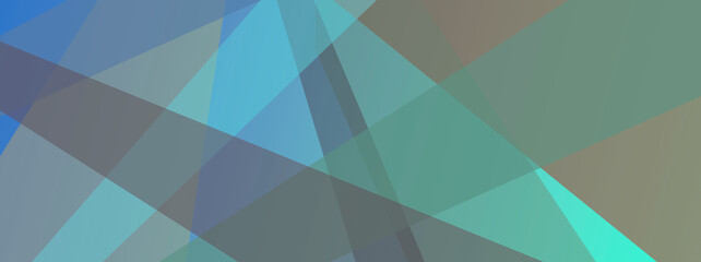Polygonal modern layers banner illustration