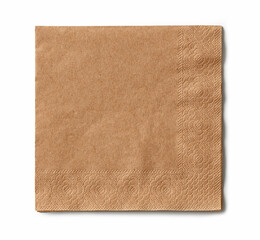 brown paper napkin