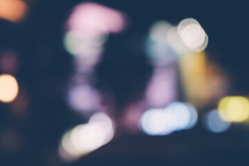 Defocused Lights of Cityscape Bokeh