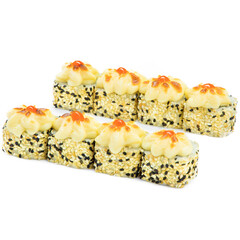 
tasty rolls on a white plate for a restaurant menu5