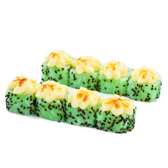 
tasty rolls on a white plate for a restaurant menu2