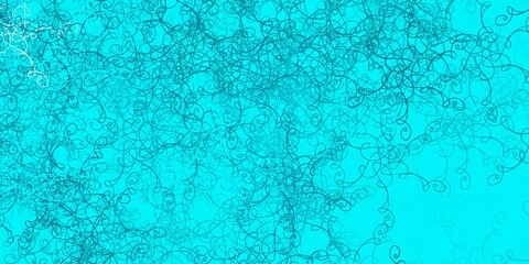 Light Green vector background with curves.