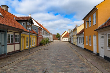 Fototapeta na wymiar Streets of Odense, Denmark