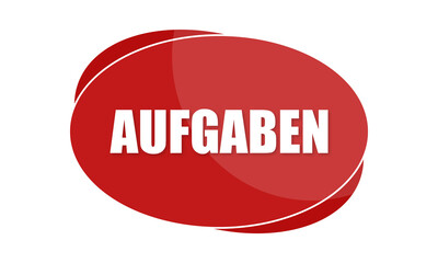 Aufgaben - text written in red shape