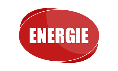 Energie - text written in red shape