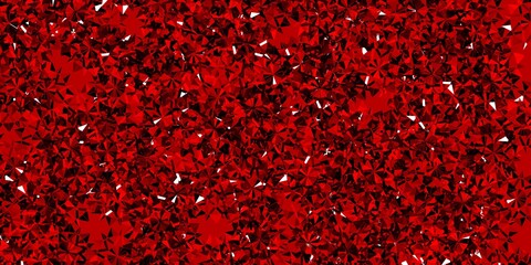 Light Red vector template with ice snowflakes.