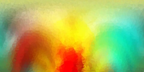 Light multicolor vector abstract triangle pattern.