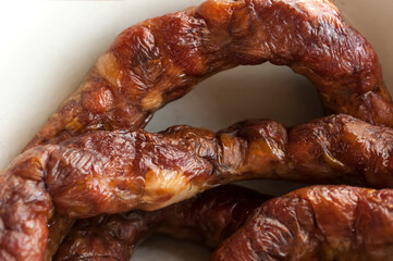 homemade sausage baked in the oven