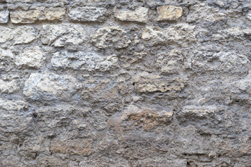 brick red wall. background of a old brick house.