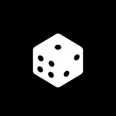Dice cube. Vector icon