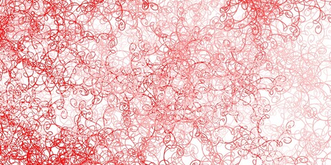 Fototapeta premium Light Red vector pattern with curves.