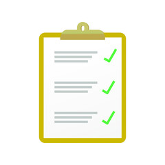 clipboard with checklist