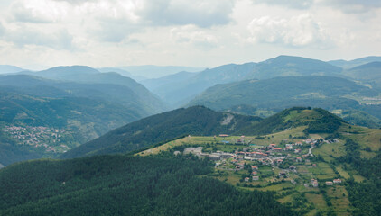 Naklejka premium Belintash is a small plateau in the Rhodope Mountains in Bulgaria bearing traces of human activity. 
