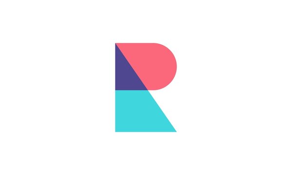 r, r logo, red, icon, symbol