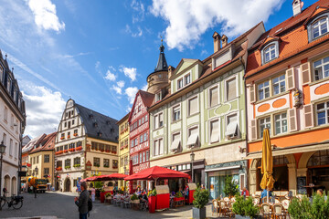 Plakat Altstadt, Kitzingen, Bayern, Deutschland 