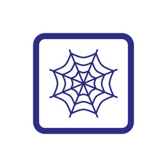 Spider web icon on white background.